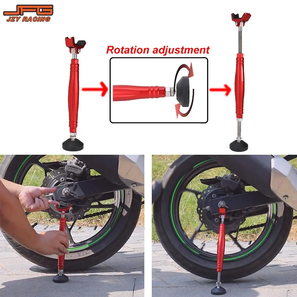 Soporte de rueda para motocicleta, elevador equilibrador de marco con gancho de bloqueo de freno Universal para KTM Yamaha Kawasaki Suzuki Motorcross CNC