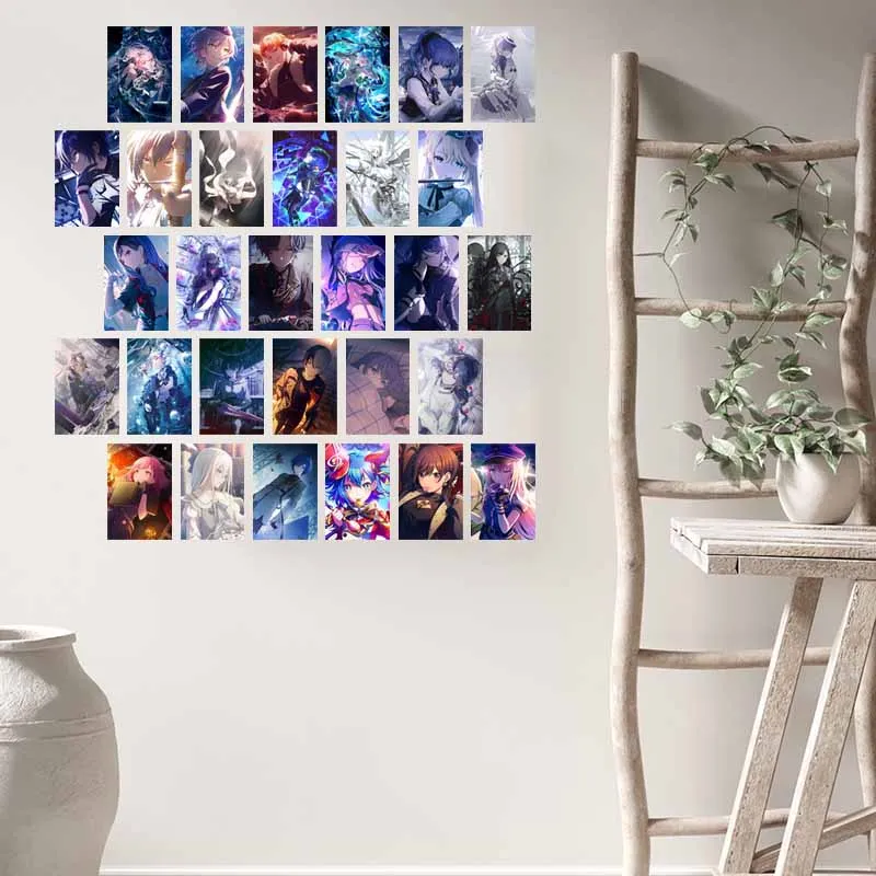 

10/30PCS Project Sekai Cartoon Postcards Anime Game Decorative Posters Background Photo Props Wall Collage Kit Home Decor Mural