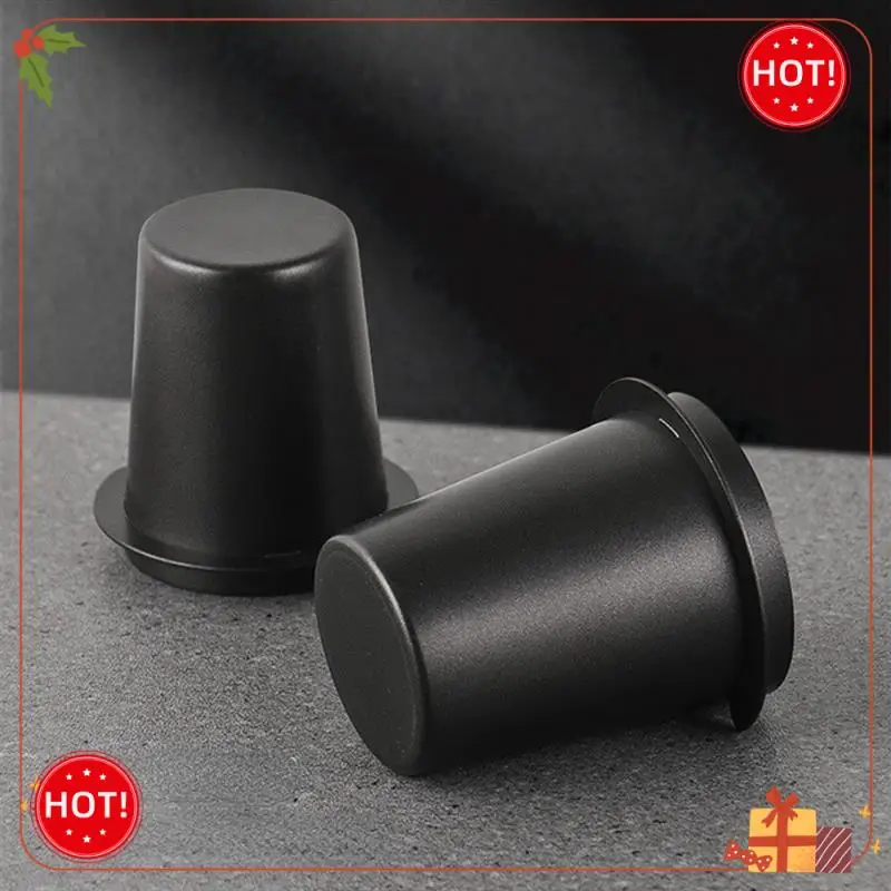 كوب جرعات القهوة ABLE-Silver 58 مم، كوب قهوة من الفولاذ المقاوم للصدأ، كوب نقل من الفولاذ المقاوم للصدأ، جامع مسحوق عالمي سهل الاستخدام