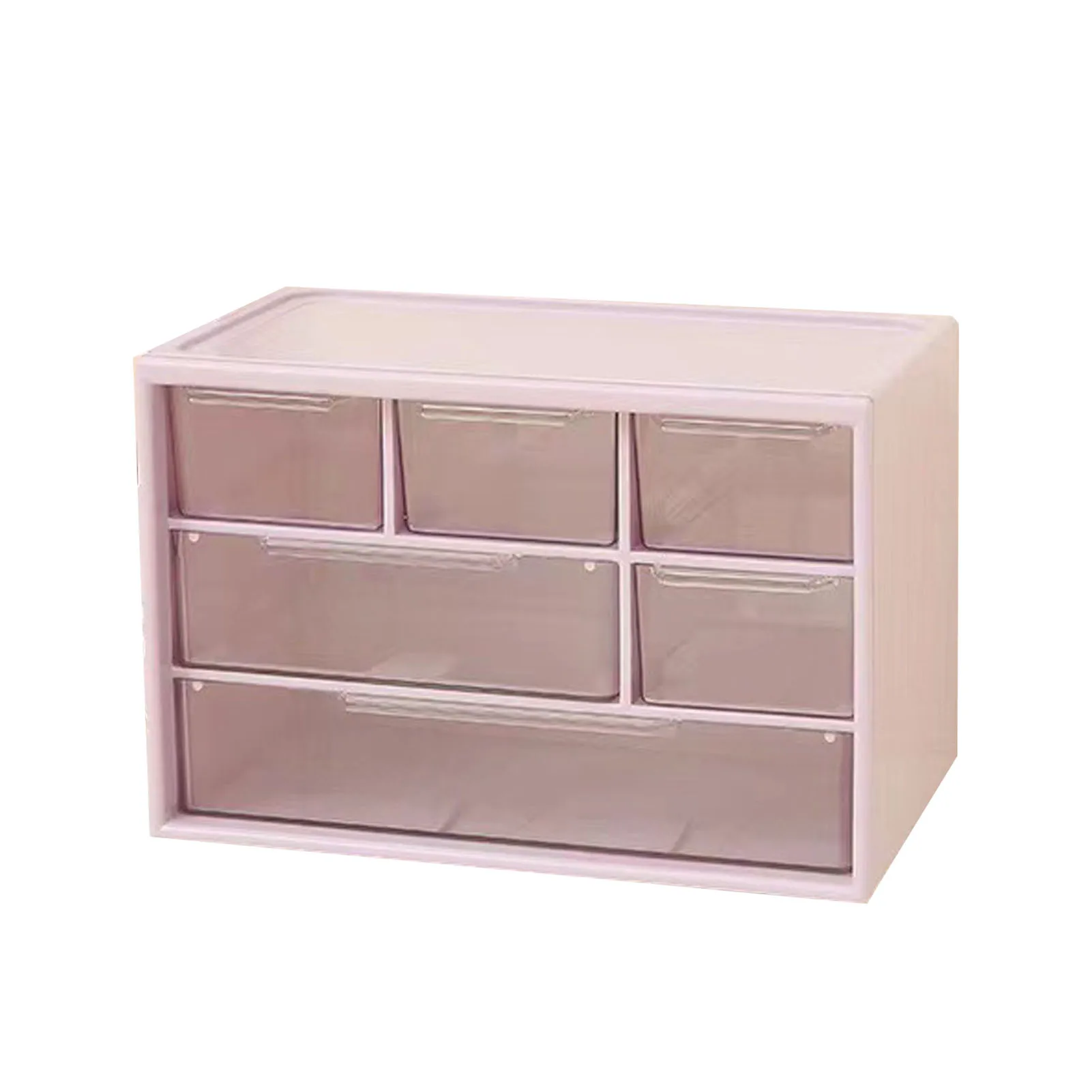 Boîte de rangement de papeterie de bureau en plastique, organisateur de grande capacité, gain de place, organisateur de bureau multifonctionnel, table de maquillage