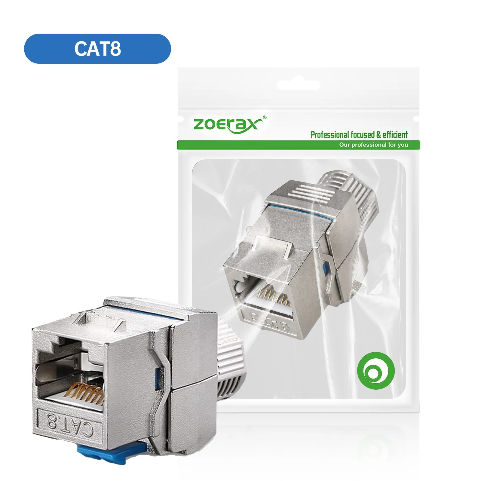 ZoeRax RJ45 CAT8 CAT7 CAT6A Keystone Jack Network Shielded Tool