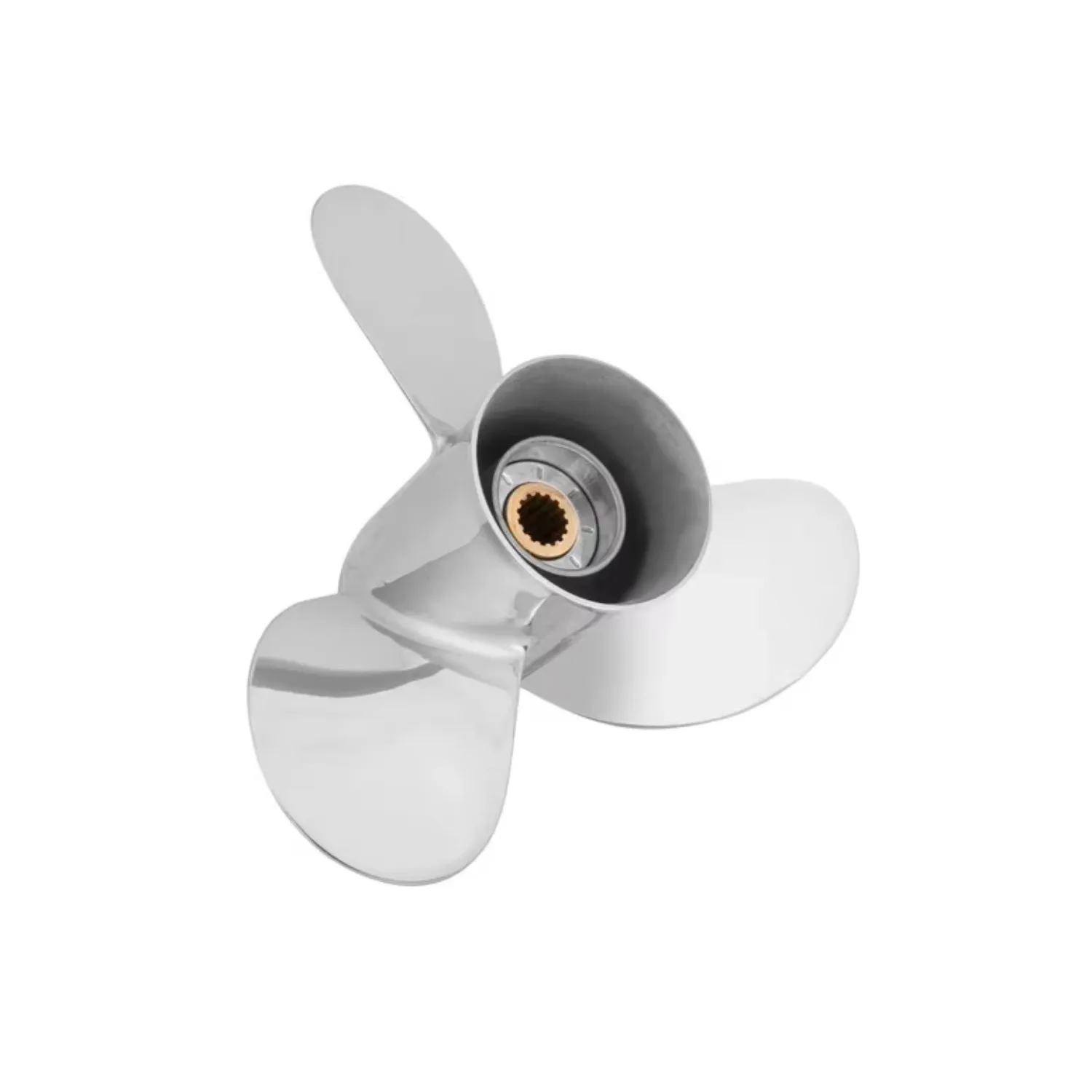 Propeller Stainless 13 1/2 X 15 15 Spline Tooth 6E5-45947-00-EL for Yamaha Outboard 60-115HP