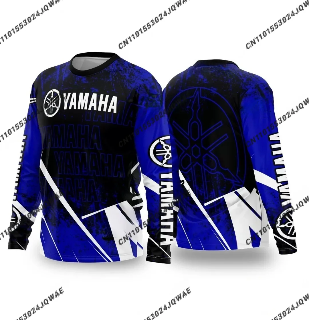 Traje de motociclismo YAMAHA para hombre y mujer, traje de carreras todoterreno holgado y transpirable de secado rápido, Camiseta deportiva de manga larga, verano