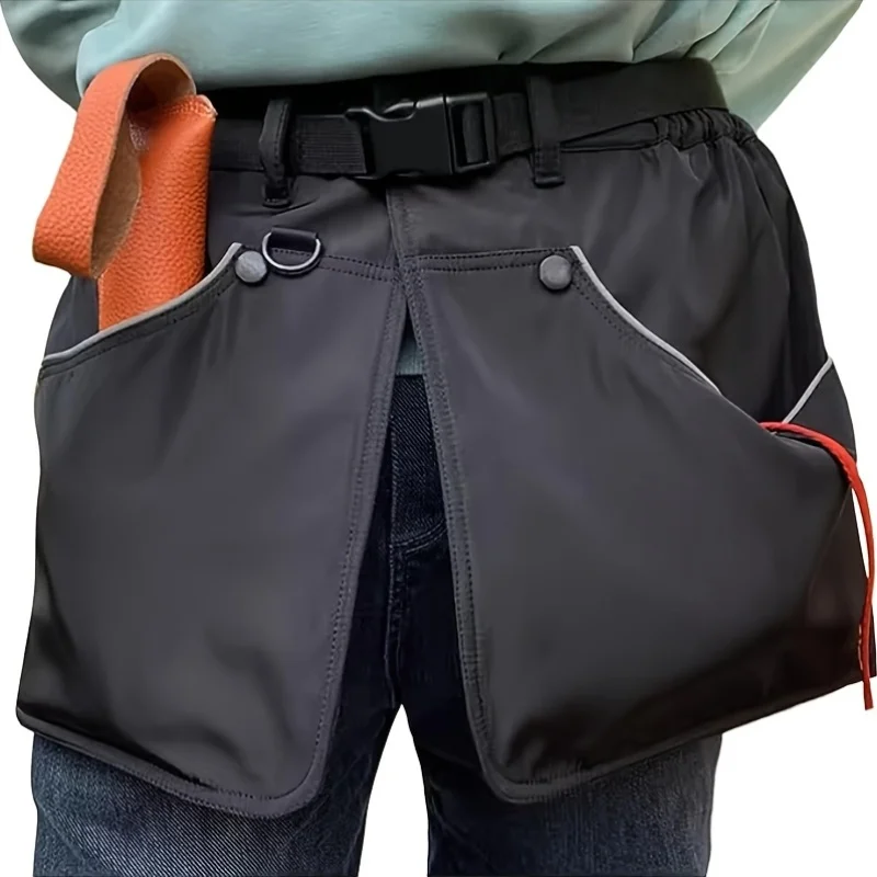 

Multi-Pocket Dog Trainer Apron | Adjustable Waist Belt with D-Rings, Heavy-Duty Oxford Fabric for Obedience Classes & Profession