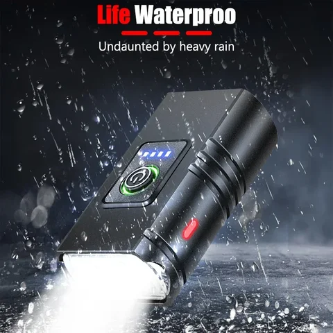 Велосипедная фара 1000 Лм, светодиодная T6, USB, водонепроницаемая — фото товара
