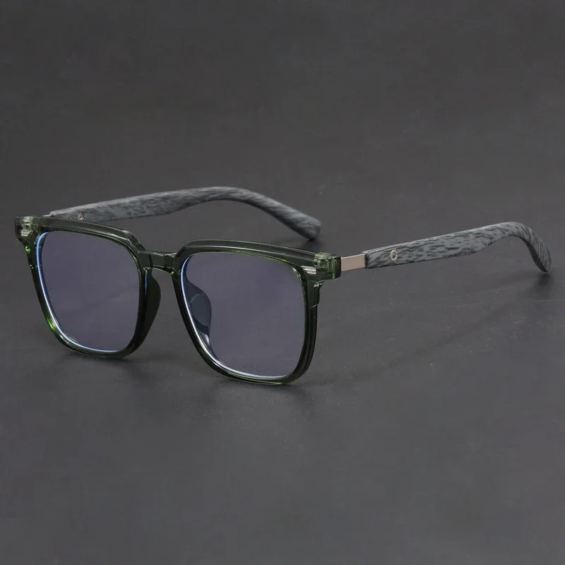 OLLYMURS квадратные очки в стиле ретро для мужчин и женщин, большие размеры, сверхлегкие оптические очки по рецепту, гибкие модные очки Fra TR90