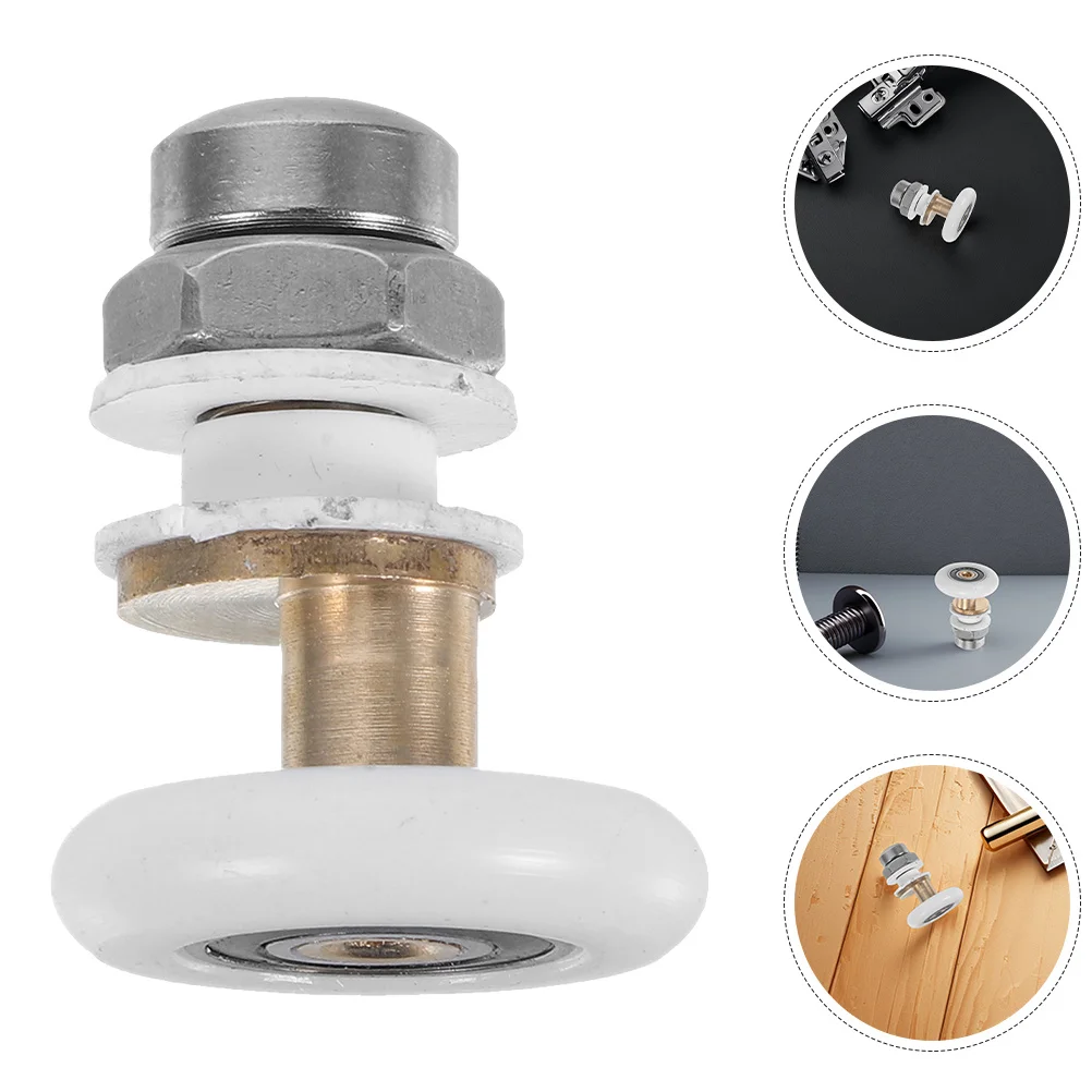 

4Pcs Bathroom Sliding Roller Set for Shower Screen Doors Smooth Glide Replacement Wheels Universal Pulley Hardware 25Mm Diameter