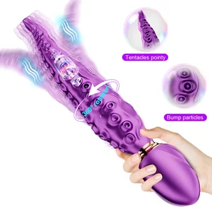 Gurita Tentakel Anal Vibrator untuk Wanita 360 Rotation Rotasi Monster Vagina Pemijat G-Spot Stimulator Klitoris Dildo Mainan Seks Dewasa Wanita 8 penjualan terbaik tentakel fleshlight - №