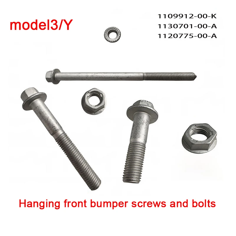 Suitable for Tesla Model 3/Y Suspension Front Bumper Screw Bolt 1109912 1130701 1120775