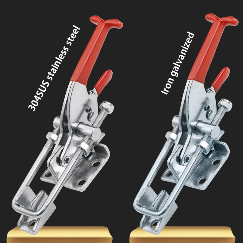304 nerez ocel / žehlička pozinkované rychlý příslušenství nastavitelný spona zamknout svorka skříňka spona vodorovný příslušenství dveře šroub svorka