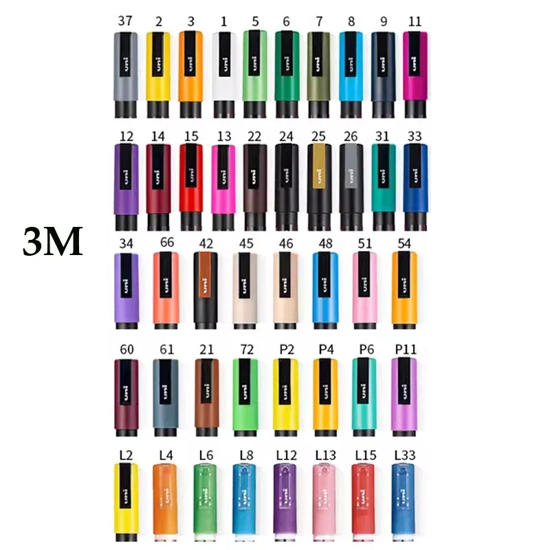 

1 PC Japan Uni Posca Paint Marker Pen,PC-3M 0.9-1.3mm Acrylic Marker Pen, For CD Metal Glass Comic Book drawing Art Supplies
