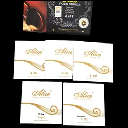 Alice A747 Professional Violin String High Quality Double E Violin Strings Silver Cord 4/4 size 1 Set