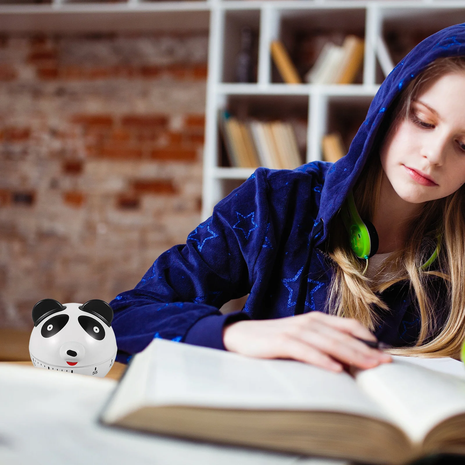 

Panda 60-Minute Mechanical Kitchen Cooking For Time Management Desk Timer For Students Kids Study Baking Egg Boiling Portable