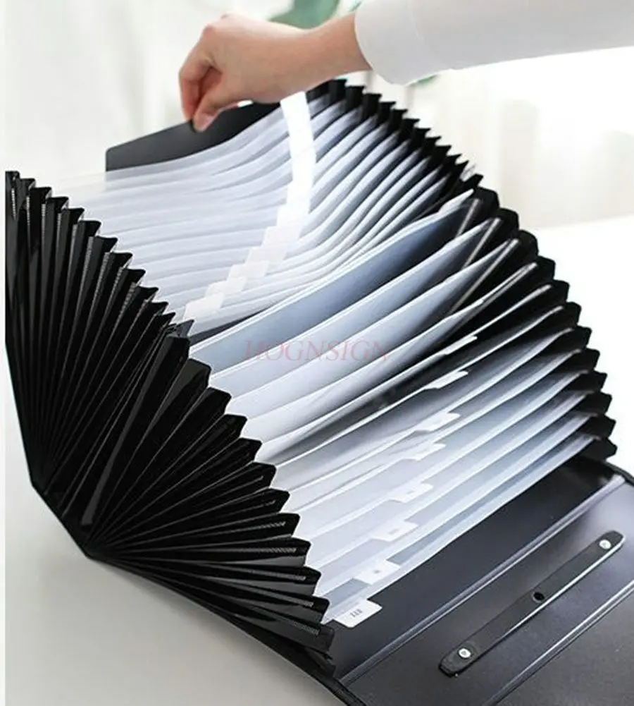 Instructions Storage Multi layer Folder High School Student Exam Paper Large Capacity Classification Data Book Storage Bag view 3