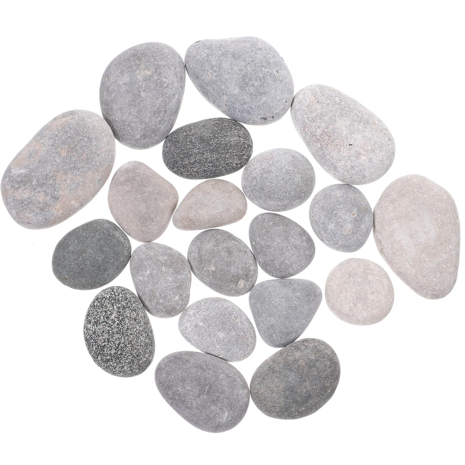 15Pcs DIY Painting Rocks Smooth Flat Stones for Kids Art Projects Crafting Drawing Graffiti and Room Decor Ornament Making