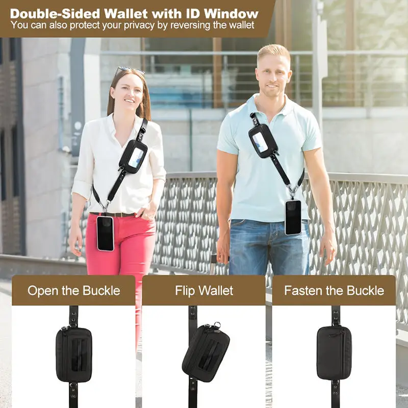 

Adjustable Phone Strap Clip And Go Strap For Phone With Wallet Card Clip Adjustable Phone Lanyard Wrist Strap Crossbody Bag