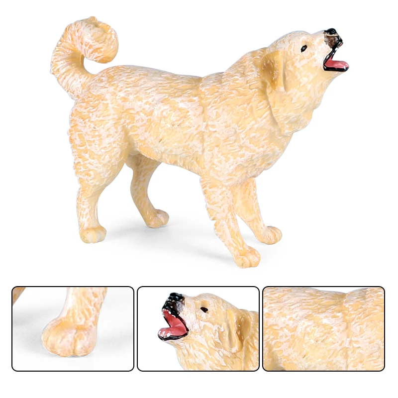 Oenux Hundetiere Modell Husky Deutscher Schäferhund Rottweiler Saint Bernard Actionfigur Welpenfiguren PVC Sammlung Spielzeug Kind Geschenk – Detail 6