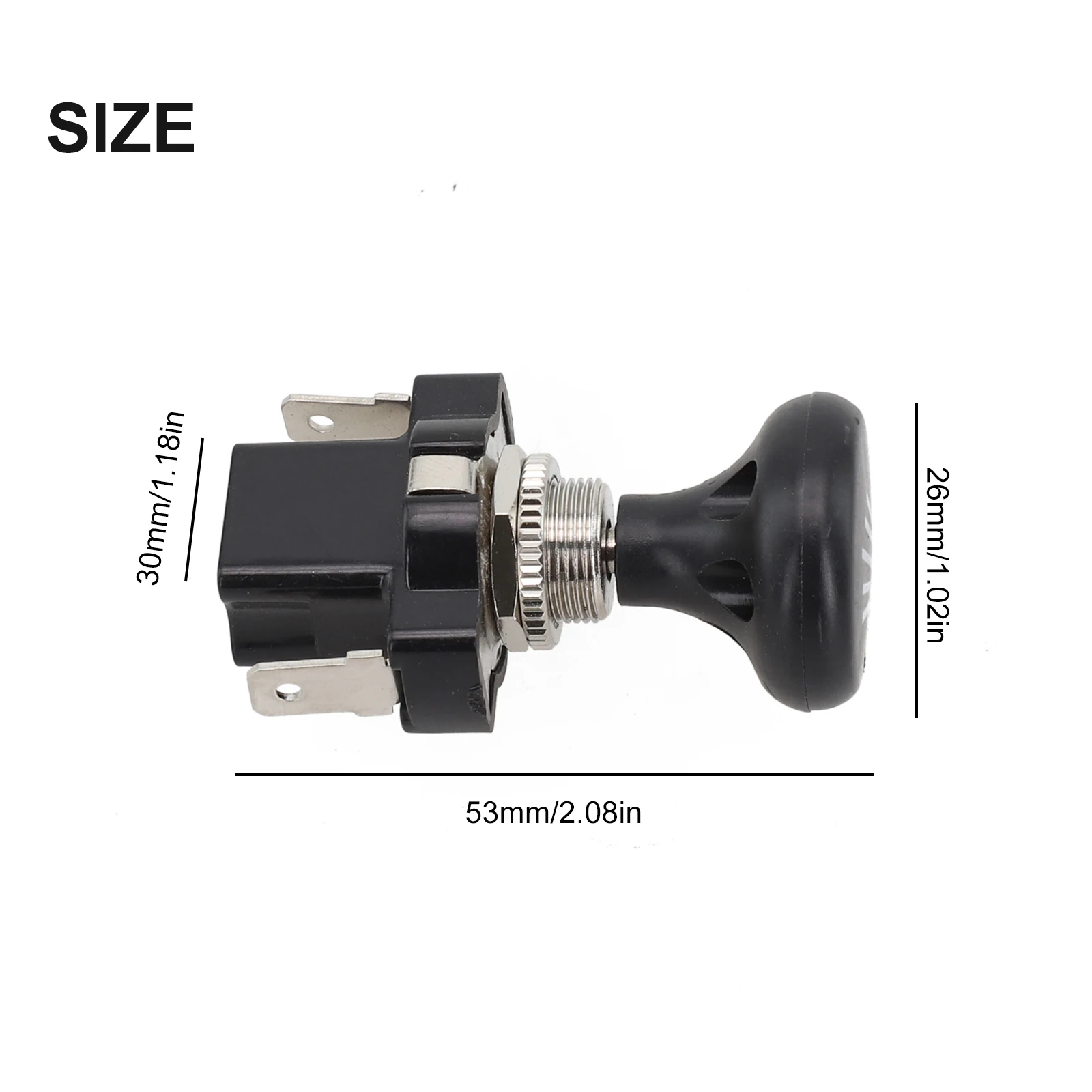 Push Pull Light Switch 12 Volt for Golf Cart Headlights Compatible with For ClubCar and For EZGO 4034 Electric Cart Model Metal