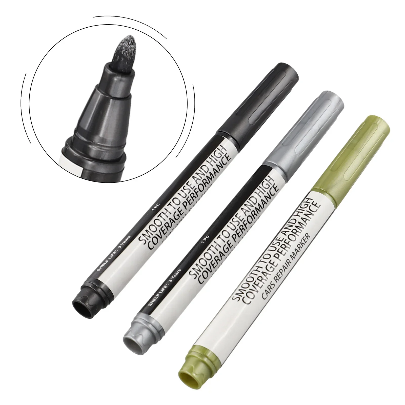 3Pcs Set Car Scratch Repair Paint Pen Quick Dry Touch Up Paint Repair Pen Car Scratches Clear Remover DIY Pens