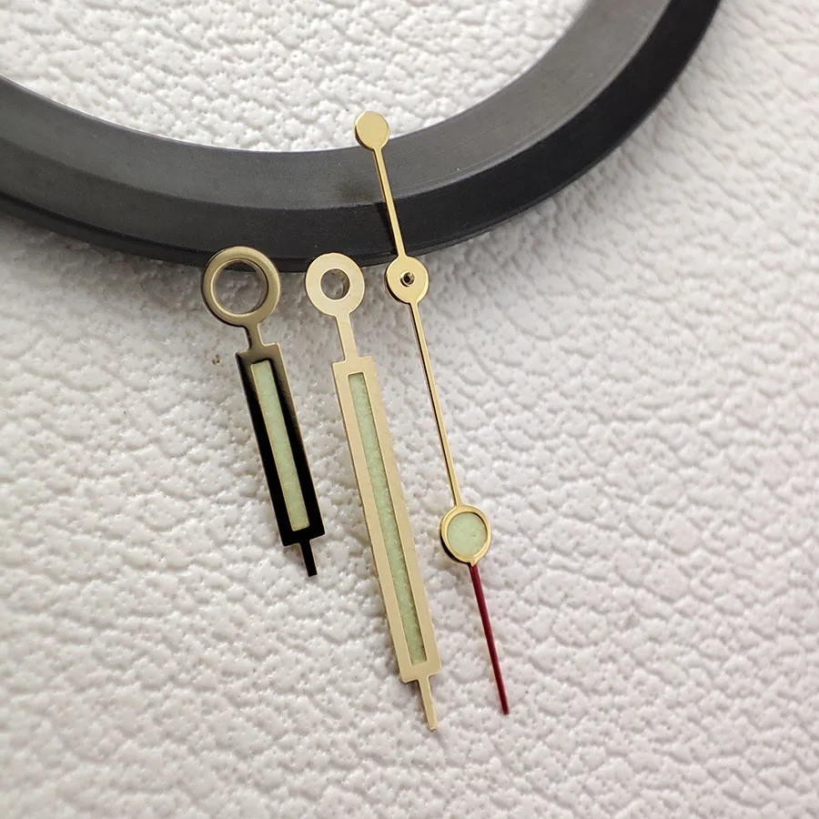 NH35 Zeiger Grün Leuchtzeiger Gold Silber Zeiger Uhrenzubehör A152 für NH34 NH35 NH36 NH38 4R 7S Uhrwerk