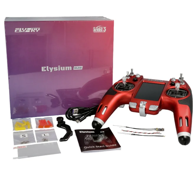 

FLYSKY Elysium EL18 18-32 ch 2.4GHz 2.4G AFHDS 3 Open Source EdgeTX Transmitter w/3.5" IPS color touch screen Tmr Micro Receiver