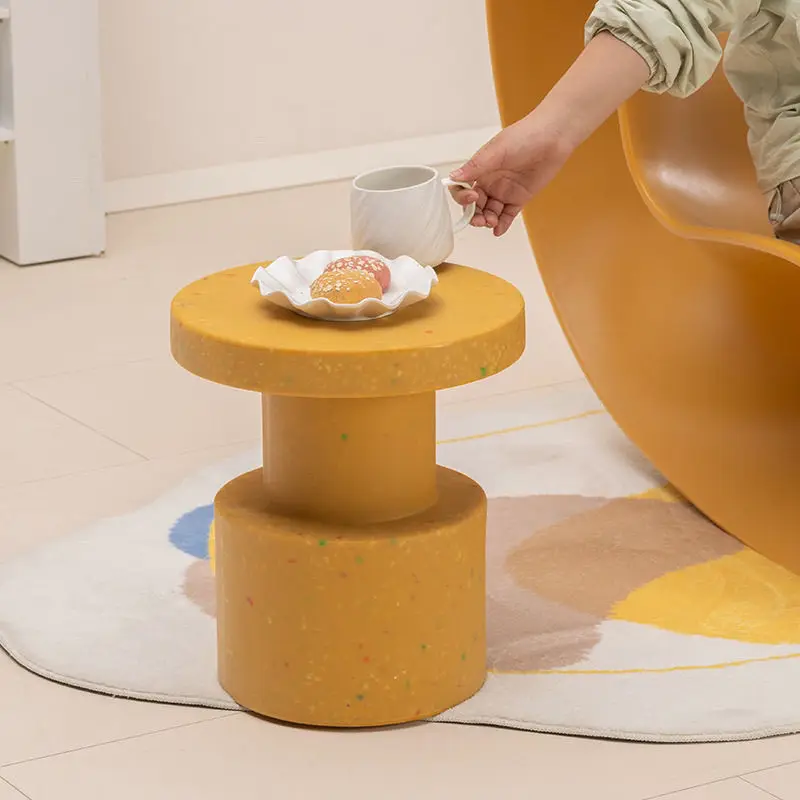 Nordic Creative Environmentally Friendly Side Table Round Table Small Apartment Mini Small Round Table Modern Simple Round Stool