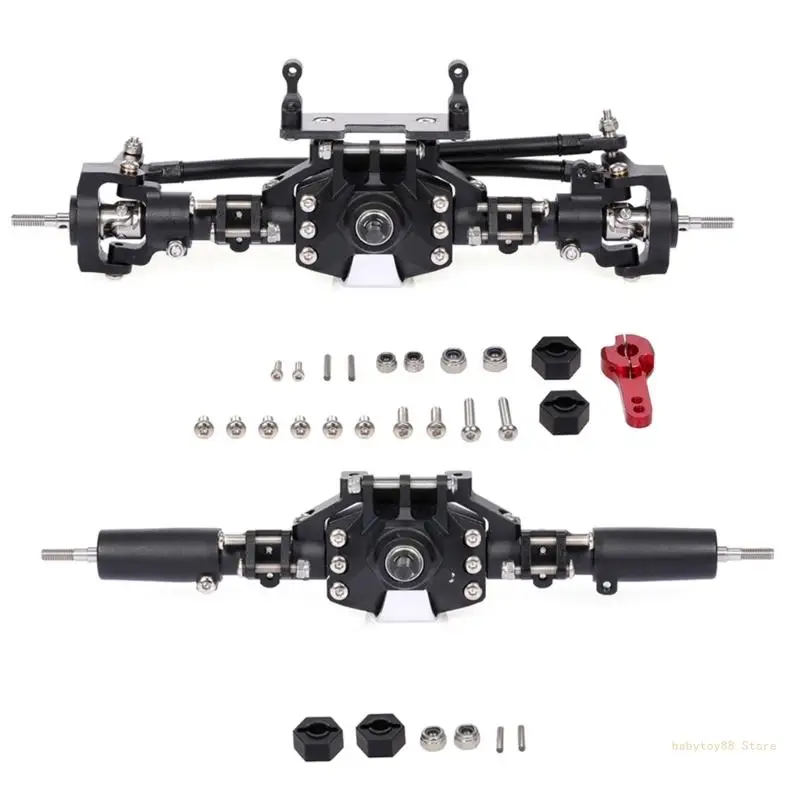 

Y4UD Гусеничные автомобильные модернизированные передние и задние мосты, металлические оси для автомобиля 1/10 4WD, часть