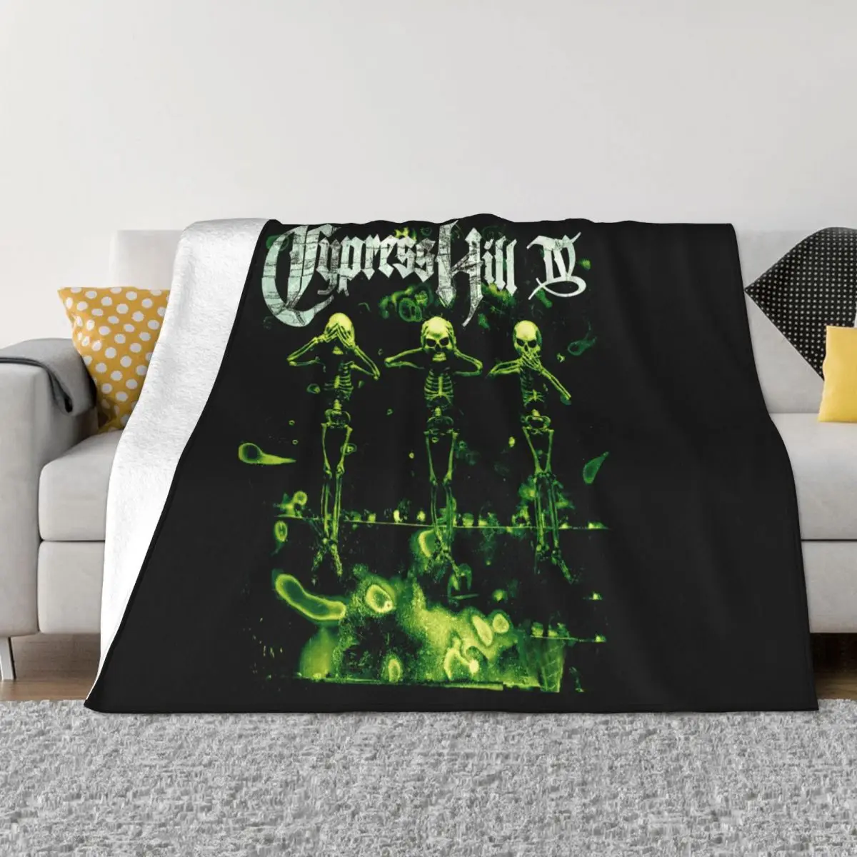 Authentic Cypress Hill Iv Album Cover Swea S 2Xl New Women Men Breathable Children Throw Blanket