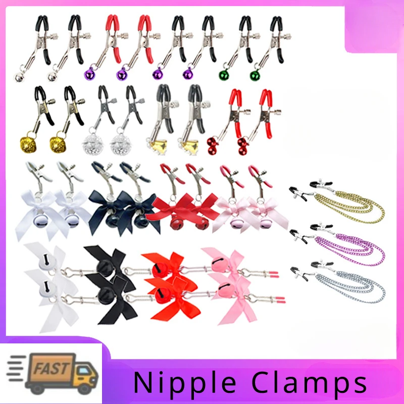 Entertainment Nipple Clip for Women Non-Piercing Nipplerings Clip, Labial Clip BDSM Adult Sex Toys Games for Couples Sexy Shop