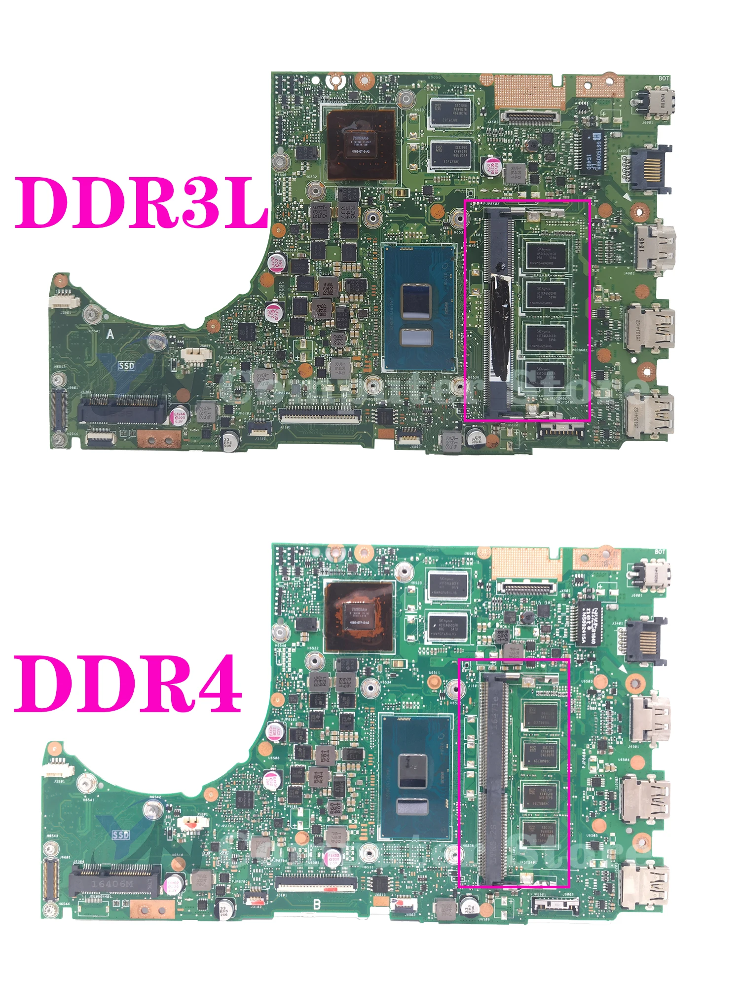 K401UB Laptop Motherboard For ASUS K401U A401U K401UQK A401UQ V401UQ V401U Mainboard With 4GB/8GB RAM I3 I5 I7 6th 7th Gen