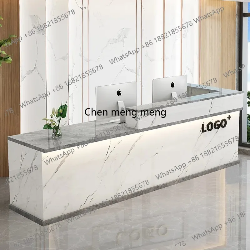

Hairdressing Reception Desk Small Cashier Market Counter Table Reception Desk Beauty Salon Luxury Muebles Commercial Furniture