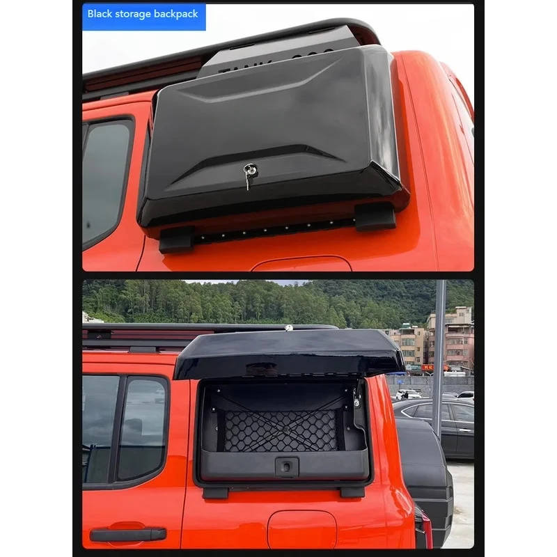 W Tank 300 Auto Parts Kit Aluminum Alloy Roof Climbing Ladder Side Box with Lage Rack Exterior Modification Car Accessories