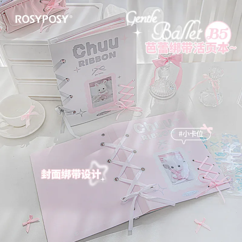 44Pcs/pack Loose-leaf Notebook for Office Students Study Notes Handbook Diary Book Kawaii School Stationery