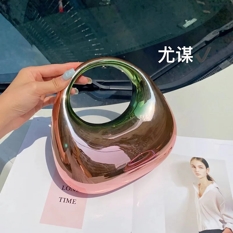 SAC à MAIN AMBER TRANSPARENT - BY FAR pour FEMME