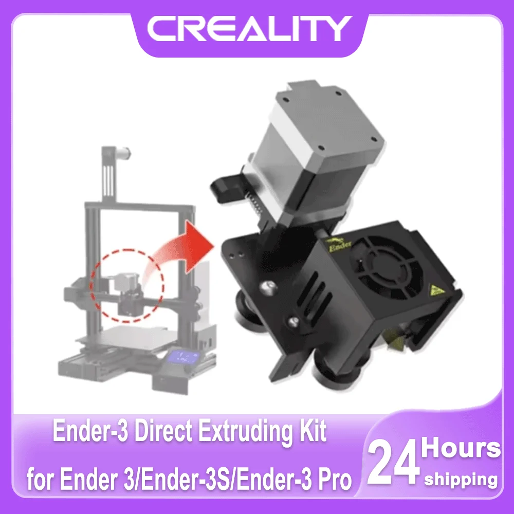 

CREALITY Ender 3 Direct Drive Extruder for Ender 3 / Ender-3 Pro Upgraded 42-40 Stepper Motor Hotend Kit 1.75mm Fan Cables