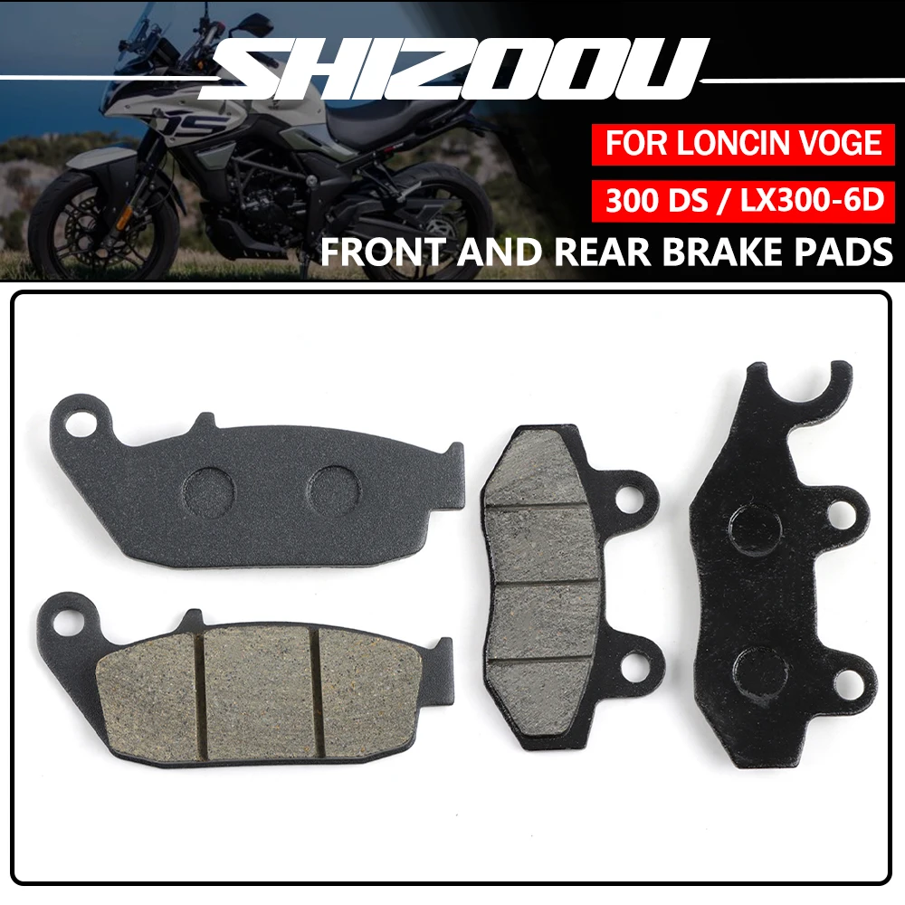 Motorrad Bremsbeläge vorne und hinten für Loncin LX300-6D Wuji VOGE 300DS 300DS Bremsbeläge Schuhe