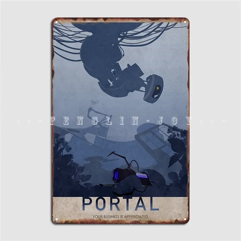 Portal Metal Plaque Poster Wall Mural Club Bar Decoration Plaques Tin Sign Poster