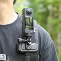 Clip de mochila para Insta 360 X4 X5 GO 3 3S ACE PRO 2 soporte DJI OSMO 360 Pocket 3 accesorio de Cámara de Acción de montaje magnético