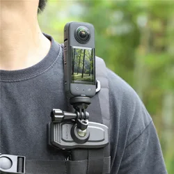 Backpack Clip for Insta 360 X4 X5 GO 3 3S ACE PRO 2 Holder Bracket DJI OSMO 360 Pocket 3 Magnetic Mount Action Camera Accessory
