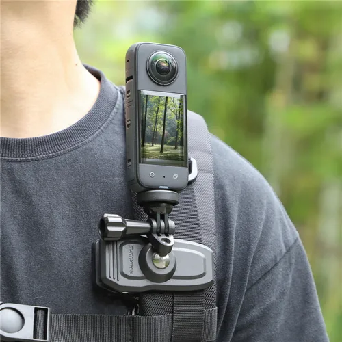 Clip de mochila para Insta 360 X4 X5 GO 3 3S ACE PRO 2 soporte DJI OSMO 360 Pocket 3 accesorio de Cámara de Acción de montaje magnético