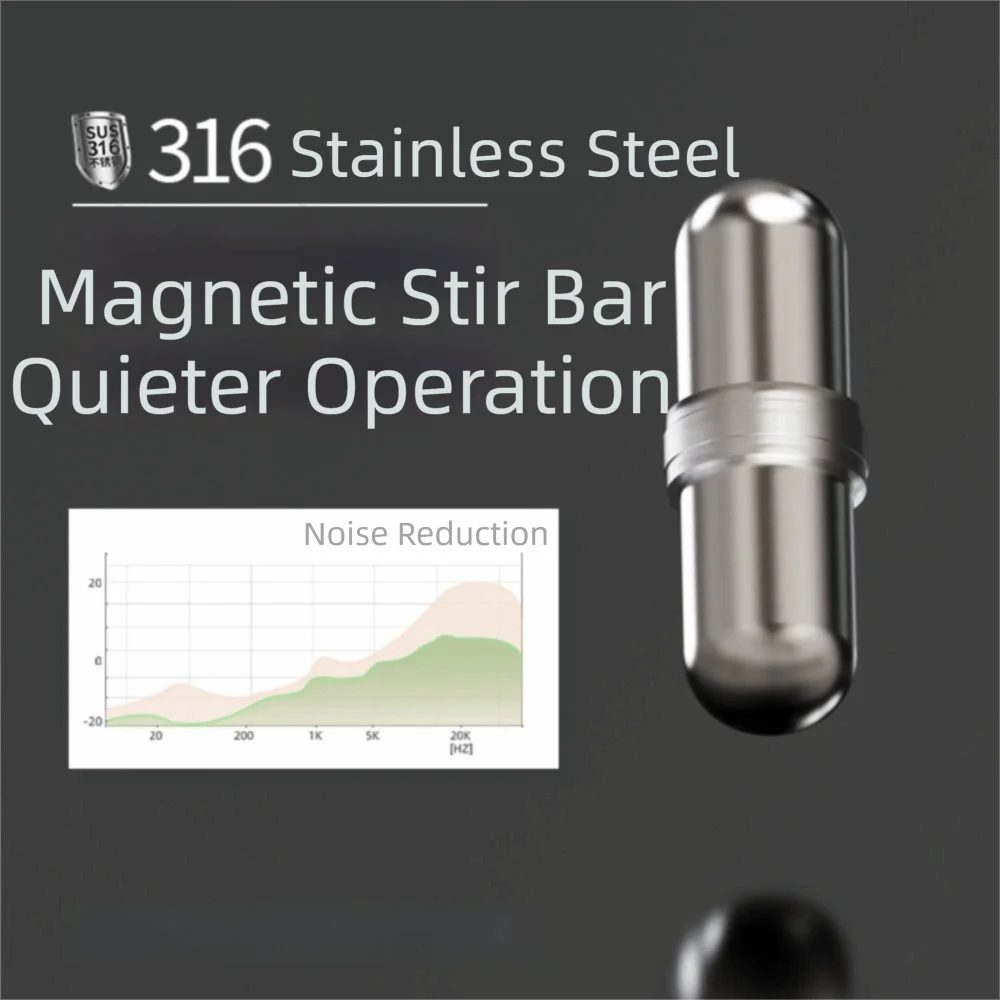 

316 Stainless Steel Magnetic Stir Bar Silent Self-Balancing Special Wear Resistance Magnetic Stirrer Stirring Rod Food Grade
