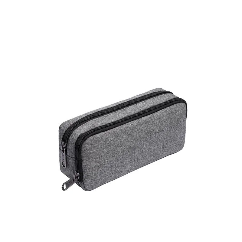Grey Mobile Phone Bag Student Portable Pen Bag Stationery Storage Bag Simple Fashion Stationery Bag One Pack