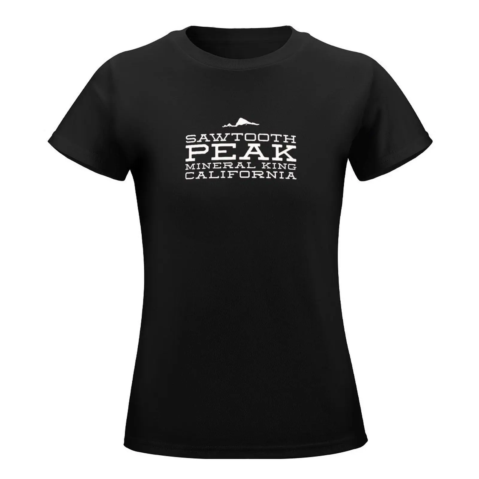 Sawtooth Peak Mineral King California Snow (White) T-Shirt aesthetic clothes korean Women's clothes