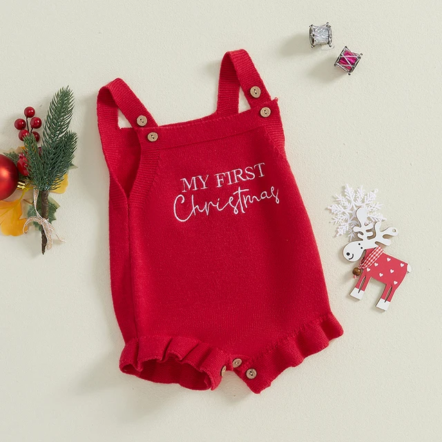 Baby Girl Knit Romper Sleeveless Square Neck Letter Print Ruffle Bodysuit Newborn Overalls 5 Baby Girl Knit Romper Sleeveless Square Neck Letter Print Ruffle Bodysuit Newborn Overalls 5