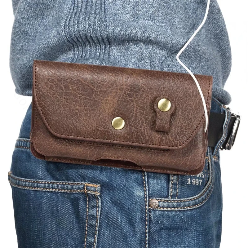 For ZTE Nubia Air Pro Card Wallet Cases Waist Belt Bag Leather Phone Pouches nubia V80 Max A56 Neo 5 3 GT 5G Phone Holder Cover