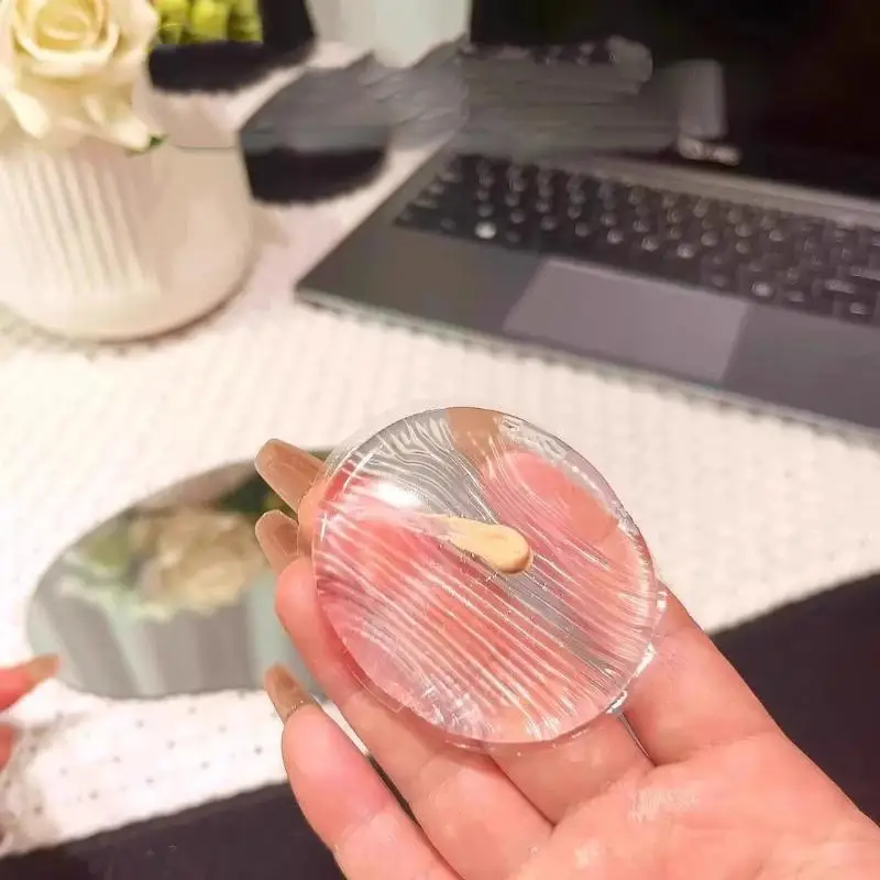 Silicone Makeup Sponge Transparent Makeup Foundation Sponge Non-Absorbing Water-Based Crystal Jelly BB Cushion Puff