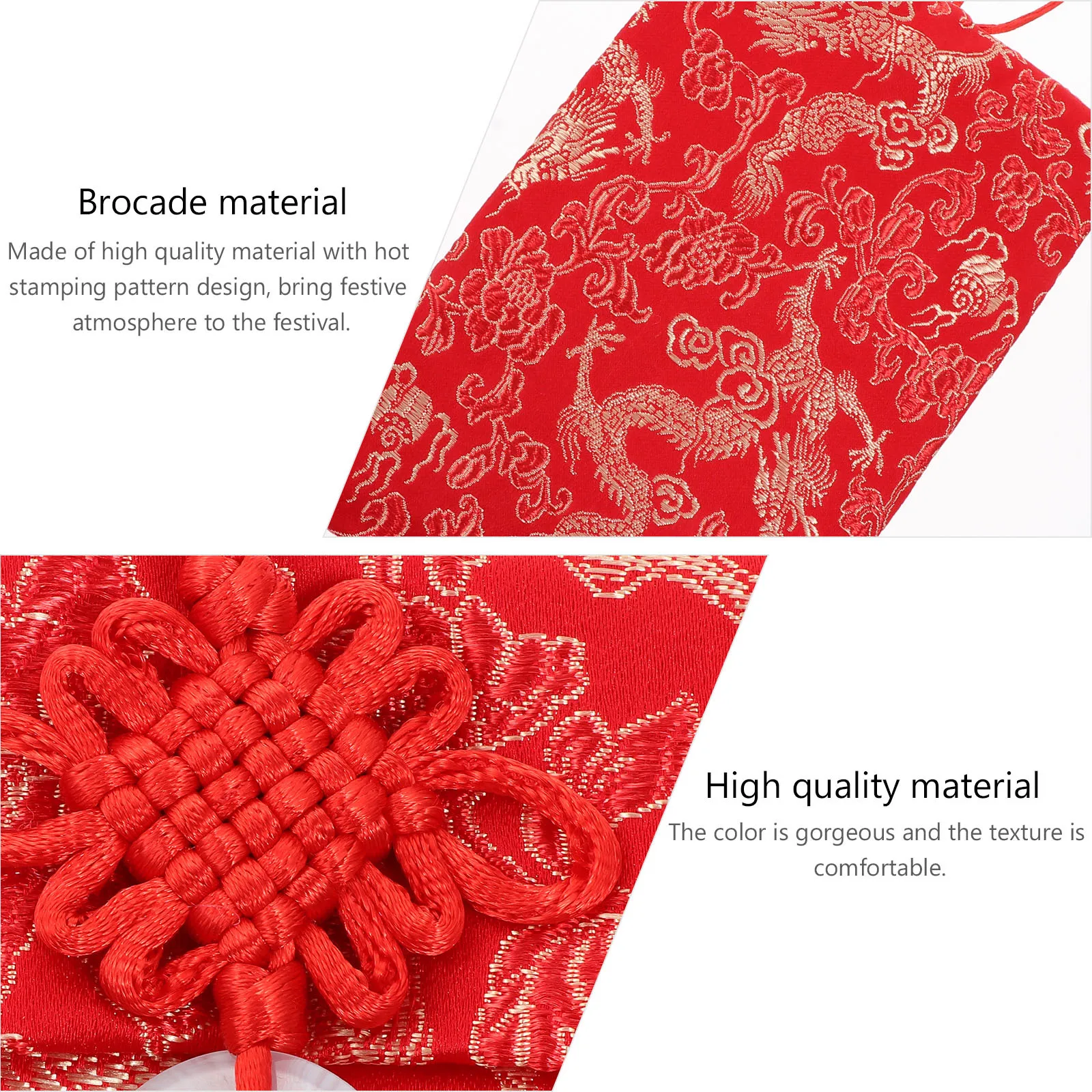 

Premium Red Packets Hot Stamping Design Gift Envelope For Chinese New Year Wedding Birthday Party Money Storage Bag Red