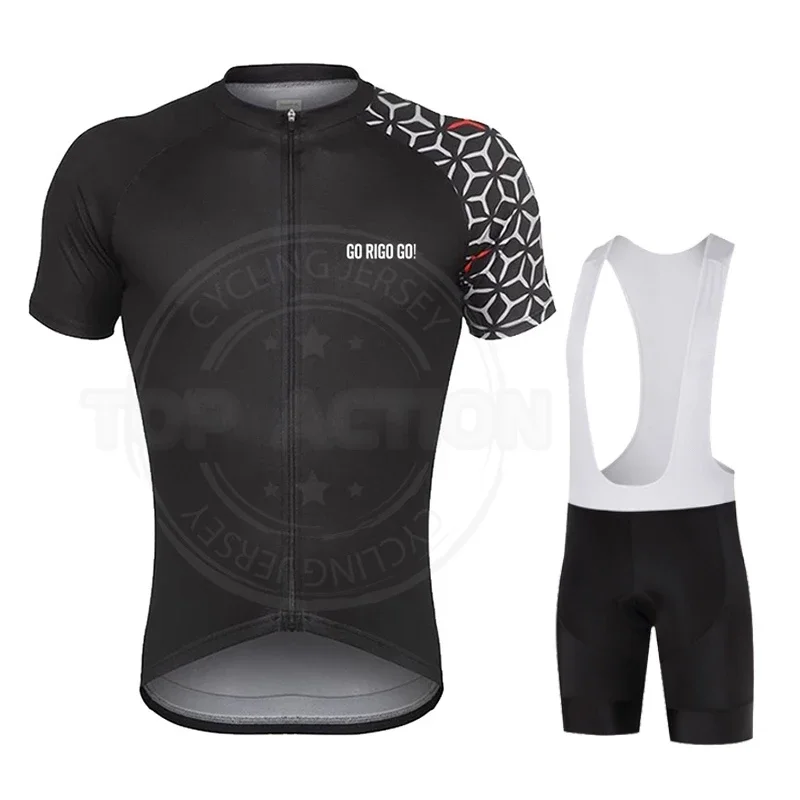 

GO Rigo GO Cycling Jersey Men Summer Anti-UV Cycling Jersey Set Breathable Racing Sport Mtb Bicycle ropa ciclismo hombre