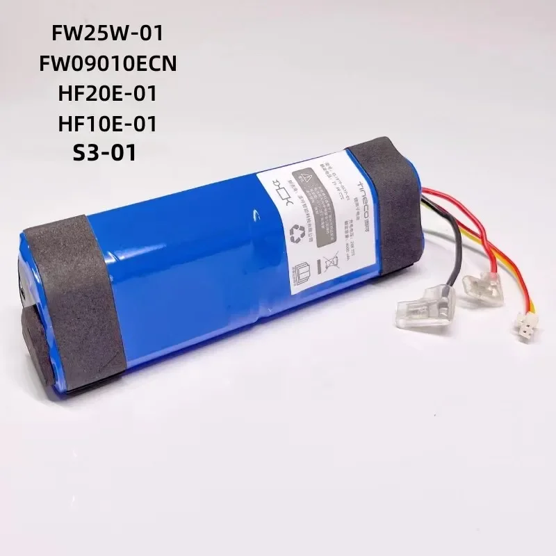 Imagem -03 - Bateria para Aspirador de pó Teleco Floor One 1.0 Fw25m01 02 Fw25w-01 Fw09010ecn Hf10e-01 Hf20e-01 S3-01 100 Original 4000mah