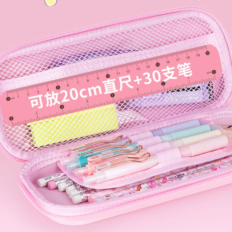 New Sanrio Pencil Case Cinnamon Roll Melody Pencil Case Eva Pencil Case Multifunctional Sandwich Storage Bag